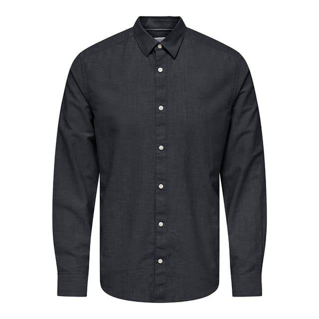 ONLY & SONS Herre Caiden Life Langærmet shirts Blå